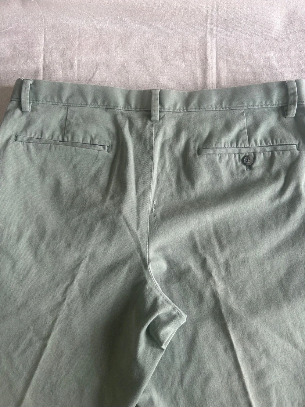 Banana Republic Mint Green Flat-Front Cotton Shorts (M-2)